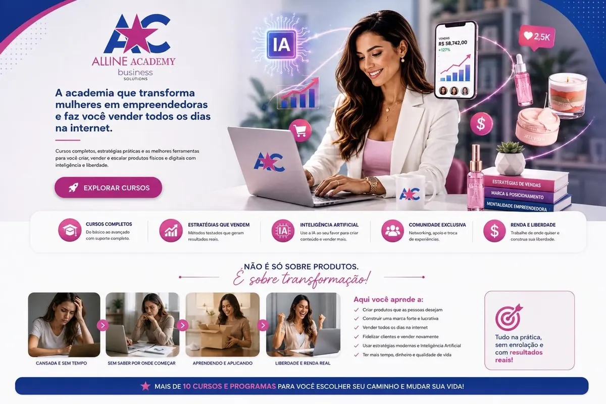 Alline Academy Business Solutions — a academia que transforma mulheres em empreendedoras