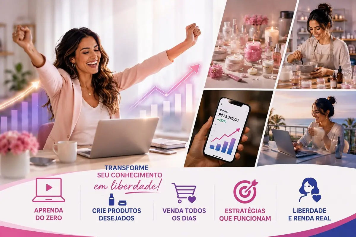 Transforme seu conhecimento em liberdade: aprenda do zero, crie produtos desejados, venda todos os dias